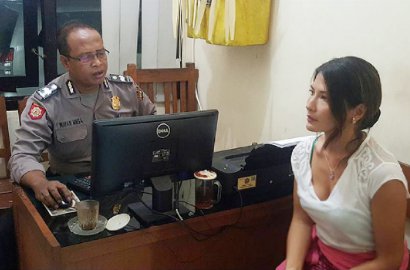 Kesal, Tamara Bleszynski Unggah Sketsa Preman yang Aniaya Dirinya di Bali