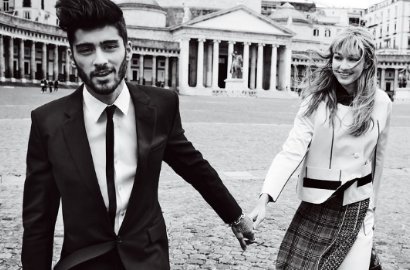 Kerja Sambil Pacaran, Intip BTS Pemotretan Mesra Zayn Malik-Gigi Hadid
