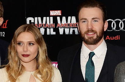 Waduh, Chris Evans Kepergok Pelototi Dada Elizabeth Olsen