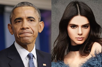 Pertama Kali Ketemu Presiden Obama, Kendall Jenner Cuma Bisa Melongo
