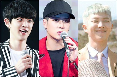 Pakai Jaket Motif Bunga, Lebih Ganteng Chanyeol, Jackson atau Rap Monster?