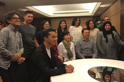 Beri Komentar Kocak Ciuman Rangga-Cinta, Ahok Tanya 'AADC 3' ke Mira Lesmana