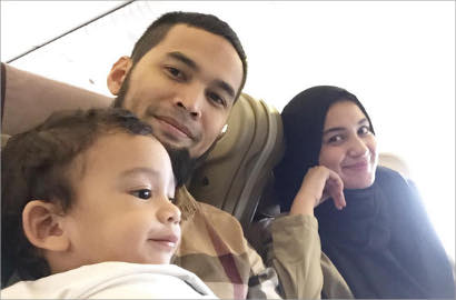 Lucunya Shireen, Wisnu dan Adam Pakai Kimono Jepang