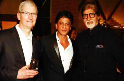 Bikin Heboh, SRK Ajak CEO Apple Pesta Bareng Aishwarya Rai cs