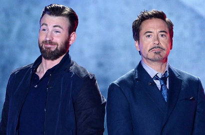 Chris Evans-Robert Downey Jr. Beri Kejutan untuk Fans 'Avengers' Penderita Kanker