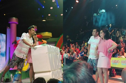 Kocak Habis, Raffi Ahmad-Caesar Hito Diguyur Slime di Indonesia Kids' Choice