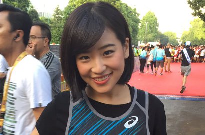 Gowes Jakarta-Surabaya, Haruka JKT48 Pamer Wajah 'Gosong'