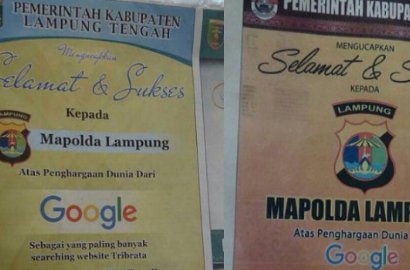 Kabar Polda Lampung Dapat Penghargaan Google Ternyata Hoax?