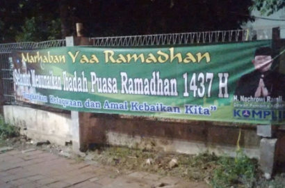 Salah Tulis Ramadhan Jadi Syawal, Spanduk di Bekasi Bikin Netter Ngakak