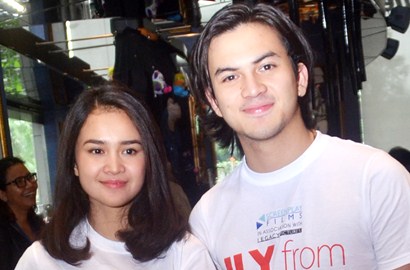 Michelle Zudith Tangisi Rizky Nazar di 'I Love You From 38000 Ft'