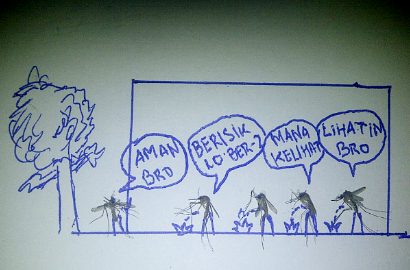 Kreatif, Pria Ini Bikin Bangkai Nyamuk Berserakan Jadi Ilustrasi Unik