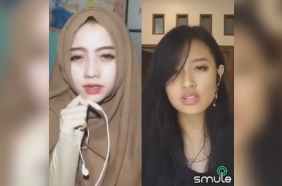 Ada Penampakan Kuntilanak di Duet Smule Dua Wanita Ini?