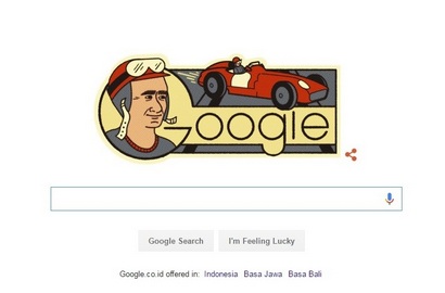 Google Doodle Rayakan Ultah Raja F1, Juan Manuel Fangio