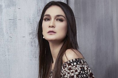 Pakai Lipstik Tebal Warna Merah Merona, Luna Maya Tetap Cantik?
