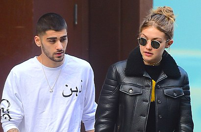 Usai Kaos, Gigi Hadid Pakai Jaket Bertuliskan Nama Zayn Malik dalam Huruf Arab