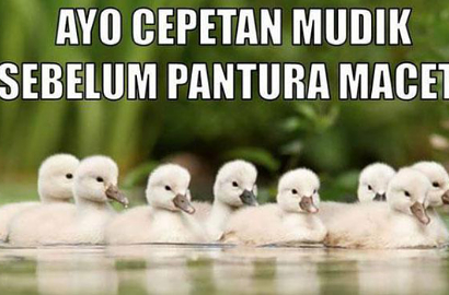 Jelang Lebaran, Netter Bikin Meme Mudik Super Kocak