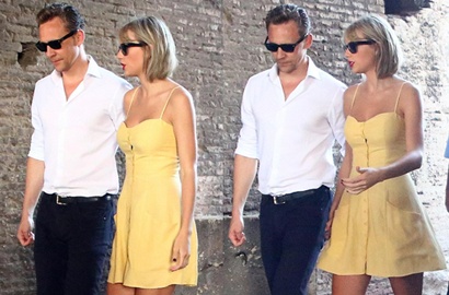 Taylor Swift Kembali Kepergok Cium Mesra Tom Hiddleston di Depan Publik