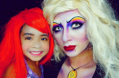Wow, Ibu dan Anak di Amerika Hobi Rias Wajahnya Mirip Karakter Disney