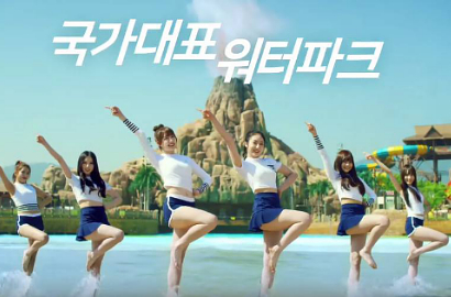 Serunya G-Friend Basah-basahan di Iklan Lotte Water Park