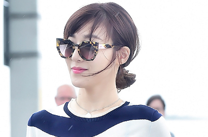 Berangkat ke Italia, Tiffany Pamer Paha Mulus di Bandara