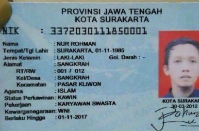 Ada Kesamaan, Bomber Solo Nur Rohman Diduga Pakai Sisa Bom Thamrin