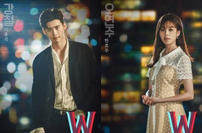Bikin Penasaran, 'W' Rilis Poster Misterius Lee Jong Suk dan Han Hyo Joo