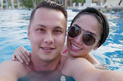 Ussy Sulistiawaty Ultah, Andhika Hadiahkan Ciuman Mesra dan Babymoon Romantis