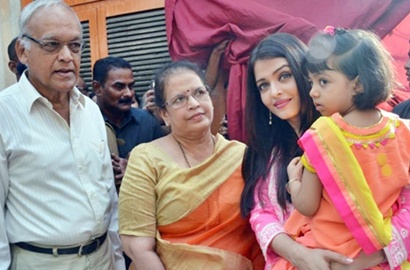 Pengawal Terlibat Pertikaian, Ibu Aishwarya Rai Terjatuh di Bandara