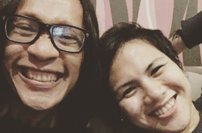 Sedih Ditinggal Aming Kerja, Evelyn Ditemani Sang Ayah