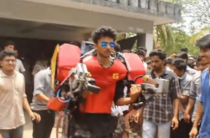 Kreatif, Pria Ini Buat Kostum 'Iron Man' Hanya Rp 9,8 Juta