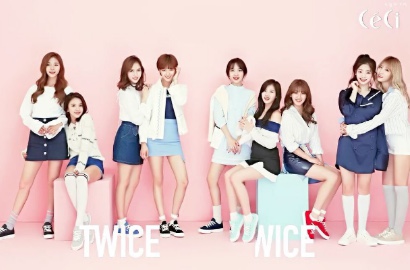Pamer Paha dan Perut, Twice Tetap Imut di Pemotretan Majalah Ceci