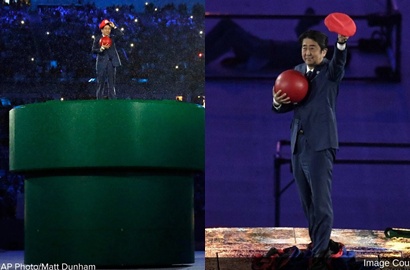 Promosikan Olimpiade Tokyo 2020, PM Jepang Dandan Kocak Jadi Super Mario