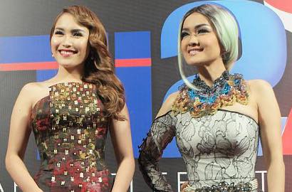 Mempesona, Intip Cantiknya Jupe-Ayu Ting Ting di Red Carpet HUT RCTI
