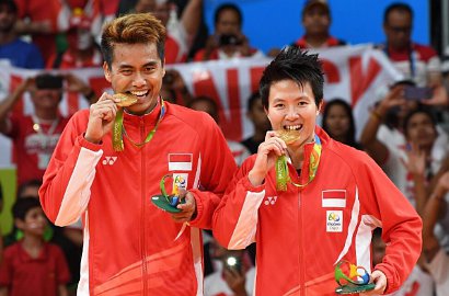 Raih Medali untuk RI, Begini Ramainya Parade Atlet Tontowi-Lilyana Cs