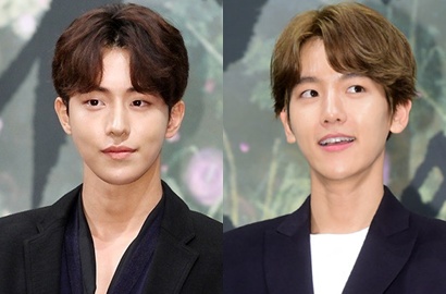 Bikin Gemes, Baekhyun Pose Imut Bareng Nam Joo Hyuk di Kasur