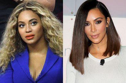 Beyonce-Kim K cs Kompak Pakai Gaun Menerawang di Red Carpet MTV VMA 2016