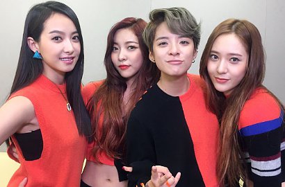 f(x) Ultah, Manisnya Amber Pamer Foto Nangis Bareng Luna cs