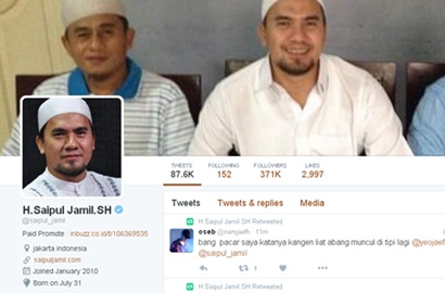 Ngetwit Soal K-Pop Mulai dari EXO Hingga Seventeen, Twitter Saipul Jamil Dibajak?