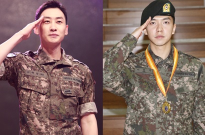 Ketemuan Saat Wamil, Lee Seung Gi Senyum Bahagia Foto Bareng Eunhyuk cs
