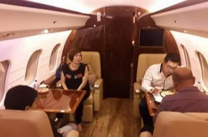 Netter Heboh, Beredar Foto Pejabat di Medan Pergi ke Taiwan Naik Jet Pribadi