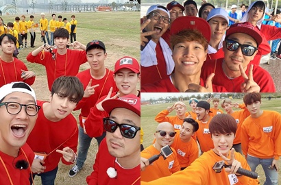 'Running Man' Rilis Foto 100 Artis Siap Kejar Yoo Jae Suk cs, Ada Idolamu?