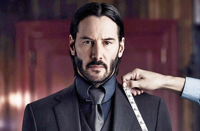 Keanu Reeves Pakai Baju Lusuh di 'John Wick: Chapter 2', Masih Ganteng?