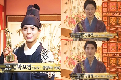 Kompak Absen, Ini Ucapan Park Bo Gum dan Kim Yoo Jung Menang APAN Awards