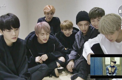 Pertama Kali Lihat MV 'Blood Sweat & Tears' Bareng, Begini Reaksi Bangtan Boys