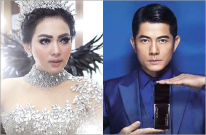 Keren, Mahkota Sangkar Burung Syahrini Dipakai Artis Hong Kong Aaron Kwok