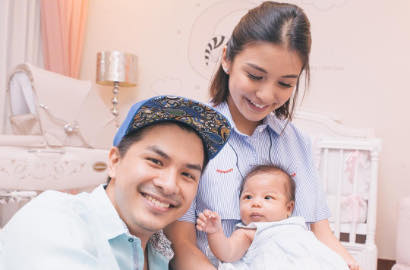 Sentuh Kumis Glenn Alinskie, Ekspresi Lucu Nastusha Ini  Bikin Netter Makin Gemes