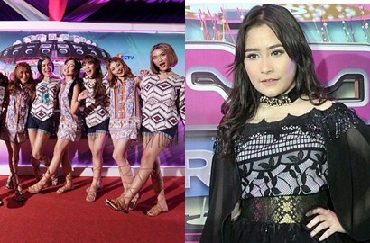 Nyanyi Bareng Cherry Belle, Prilly Latuconsina Lincah di Panggung Inbox Awards 2016