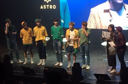 Awas Pengen, Gantengnya Astro Saat High Touch Bareng Fans di Fanmeeting Jakarta
