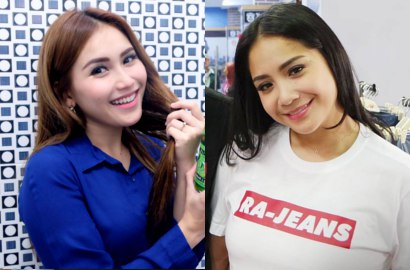 Nagita Saingi Ayu Ting Ting Santai di Ban Model Kerang, Imut Mana?