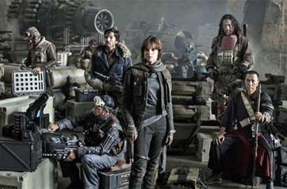 Pimpin Rebellion, Felicity Jones Berkharisma di 'Rogue One: A Star Wars Story'